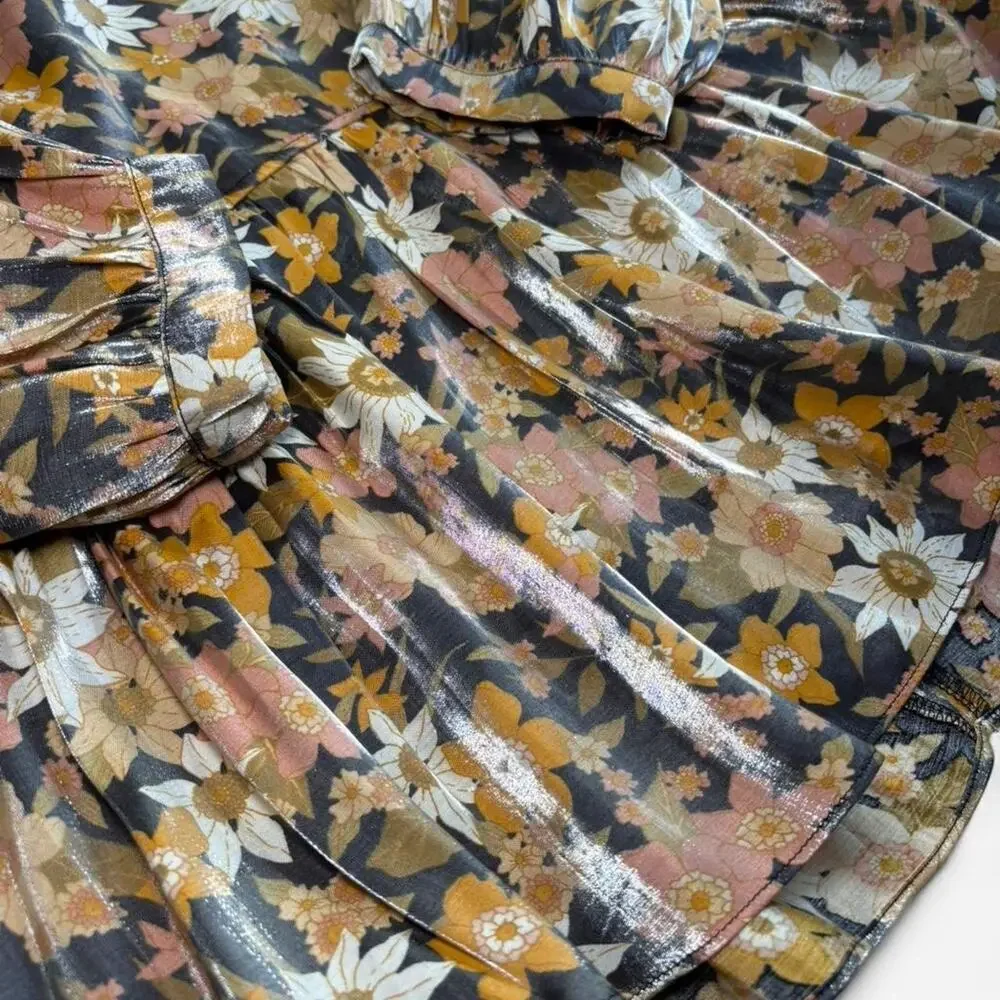 Altard State Women's S Floral Boho Summer Blouse
